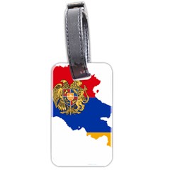 Borders Country Flag Geography Map Luggage Tag (two Sides) by Sapixe