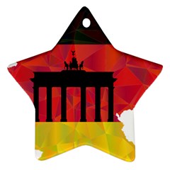 Republic Germany Deutschland Map Ornament (star) by Sapixe