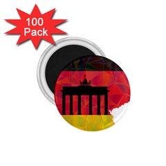 Republic Germany Deutschland Map 1 75  Magnets (100 Pack)  by Sapixe