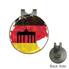 Republic Germany Deutschland Map Hat Clips With Golf Markers by Sapixe