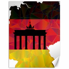 Republic Germany Deutschland Map Canvas 12  X 16  by Sapixe