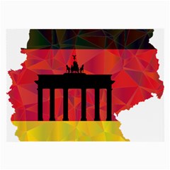 Republic Germany Deutschland Map Large Glasses Cloth (2 Sides) by Sapixe