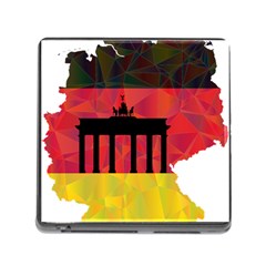 Republic Germany Deutschland Map Memory Card Reader (square 5 Slot) by Sapixe