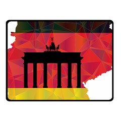 Republic Germany Deutschland Map Fleece Blanket (small) by Sapixe