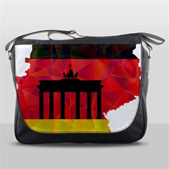 Republic Germany Deutschland Map Messenger Bag by Sapixe