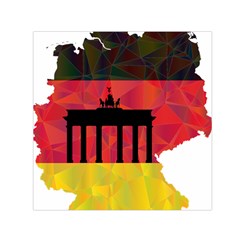 Republic Germany Deutschland Map Small Satin Scarf (square) by Sapixe