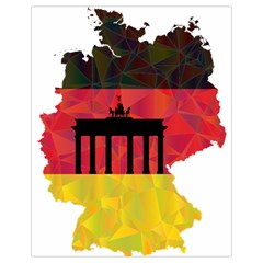 Republic Germany Deutschland Map Drawstring Bag (small) by Sapixe