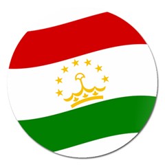 Flag Iran Tajikistan Afghanistan Magnet 5  (round) by Sapixe