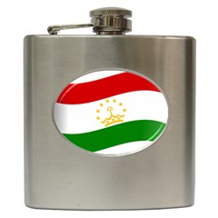 Flag Iran Tajikistan Afghanistan Hip Flask (6 Oz) by Sapixe