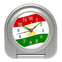 Flag Iran Tajikistan Afghanistan Travel Alarm Clock by Sapixe