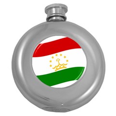 Flag Iran Tajikistan Afghanistan Round Hip Flask (5 Oz) by Sapixe