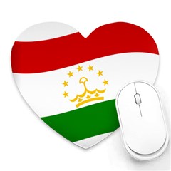 Flag Iran Tajikistan Afghanistan Heart Mousepads by Sapixe