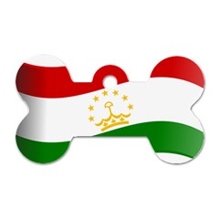 Flag Iran Tajikistan Afghanistan Dog Tag Bone (one Side) by Sapixe