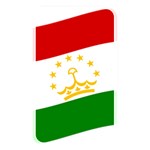 Flag Iran Tajikistan Afghanistan Memory Card Reader (Rectangular) Front