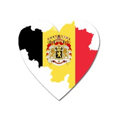 Belgium Country Europe Flag Heart Magnet by Sapixe