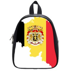 Belgium Country Europe Flag School Bag (small) by Sapixe