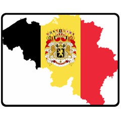 Belgium Country Europe Flag Double Sided Fleece Blanket (medium)  by Sapixe