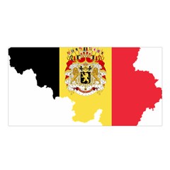 Belgium Country Europe Flag Satin Shawl by Sapixe