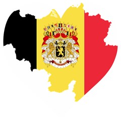 Belgium Country Europe Flag Wooden Puzzle Heart by Sapixe