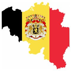 Belgium Country Europe Flag Wooden Puzzle Square by Sapixe