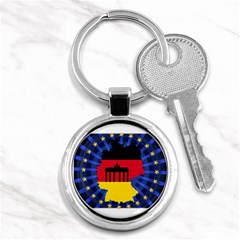 Republic Germany Deutschland Map Key Chain (round) by Sapixe