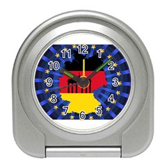 Republic Germany Deutschland Map Travel Alarm Clock by Sapixe