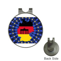 Republic Germany Deutschland Map Hat Clips With Golf Markers by Sapixe