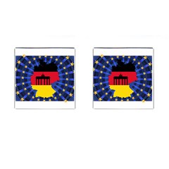 Republic Germany Deutschland Map Cufflinks (square) by Sapixe