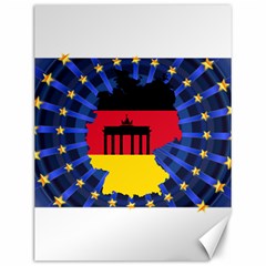 Republic Germany Deutschland Map Canvas 12  X 16  by Sapixe