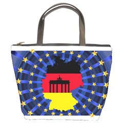 Republic Germany Deutschland Map Bucket Bag by Sapixe