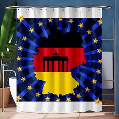 Republic Germany Deutschland Map Shower Curtain 60  X 72  (medium)  by Sapixe