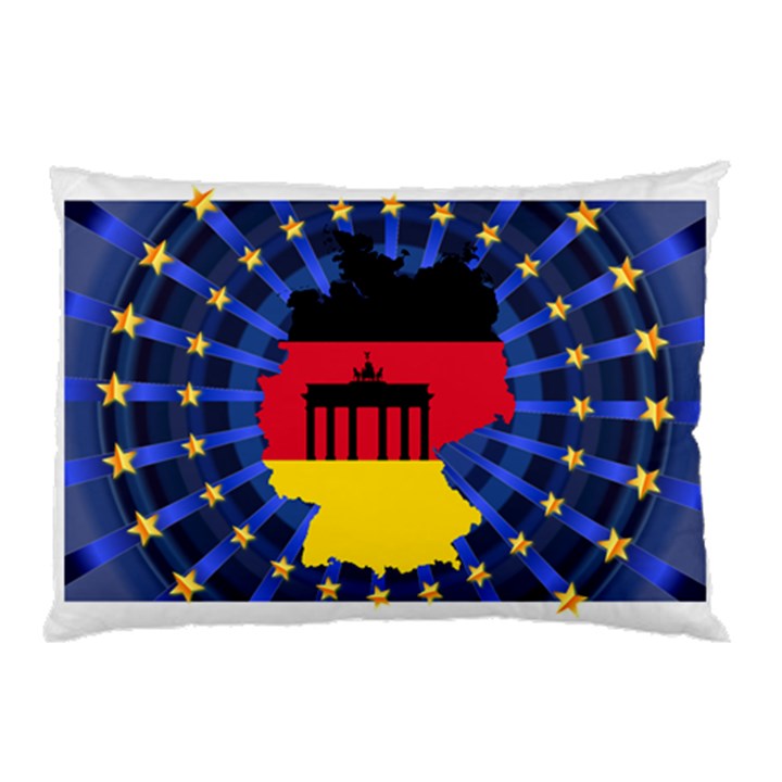 Republic Germany Deutschland Map Pillow Case (Two Sides)