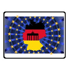 Republic Germany Deutschland Map Double Sided Fleece Blanket (small)  by Sapixe