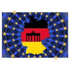 Republic Germany Deutschland Map Double Sided Flano Blanket (medium)  by Sapixe