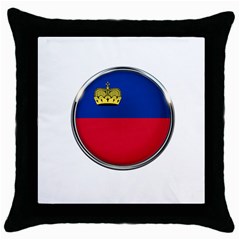 Lithuania Flag Country Symbol Throw Pillow Case (black) by Sapixe