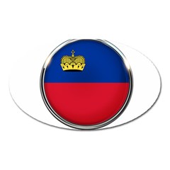 Lithuania Flag Country Symbol Oval Magnet by Sapixe