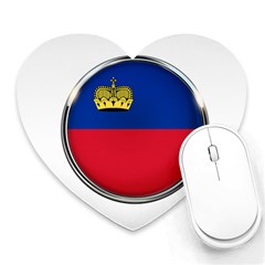 Lithuania Flag Country Symbol Heart Mousepads by Sapixe