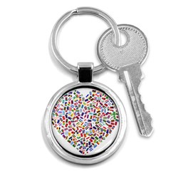 Heart Flags Countries United Unity Key Chain (round) by Sapixe