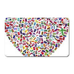 Heart Flags Countries United Unity Magnet (rectangular) by Sapixe