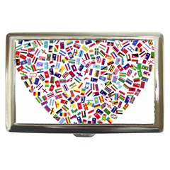 Heart Flags Countries United Unity Cigarette Money Case by Sapixe