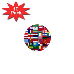 Flags Countries International 1  Mini Magnet (10 Pack)  by Sapixe