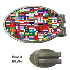 Flags Countries International Money Clips (oval)  by Sapixe