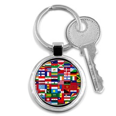 Flags Countries International Key Chain (round) by Sapixe