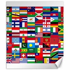 Flags Countries International Canvas 20  X 24  by Sapixe