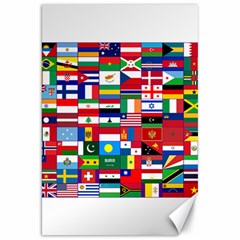 Flags Countries International Canvas 20  X 30  by Sapixe