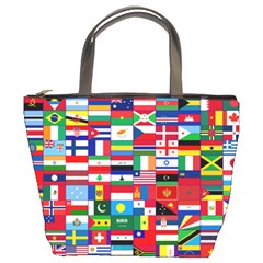 Flags Countries International Bucket Bag by Sapixe