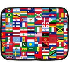 Flags Countries International Double Sided Fleece Blanket (mini)  by Sapixe