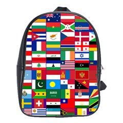 Flags Countries International School Bag (large) by Sapixe