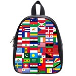 Flags Countries International School Bag (Small) Front