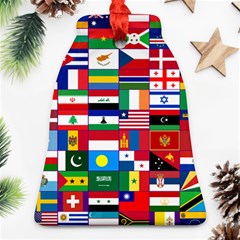 Flags Countries International Bell Ornament (two Sides) by Sapixe